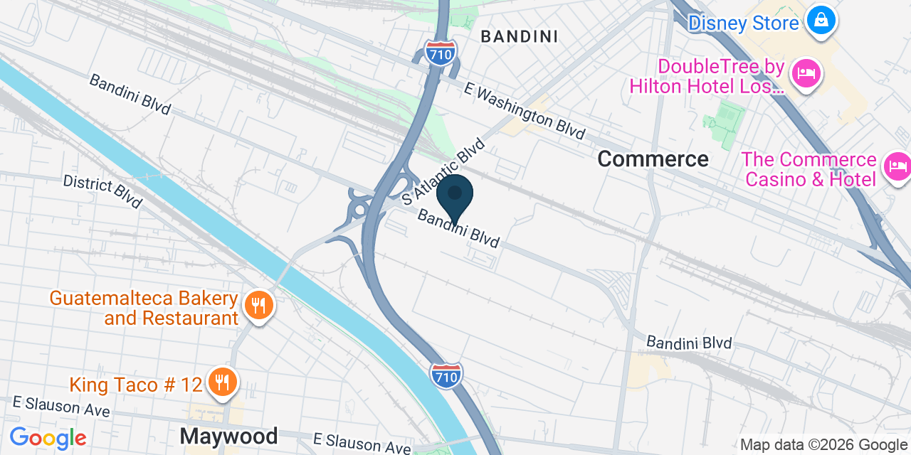 Map showing Los Angeles County, CA