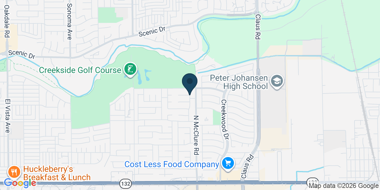 Map showing Modesto, Stanislaus County, CA