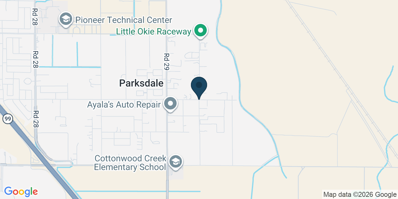 Map showing Parksdale, Madera County, CA