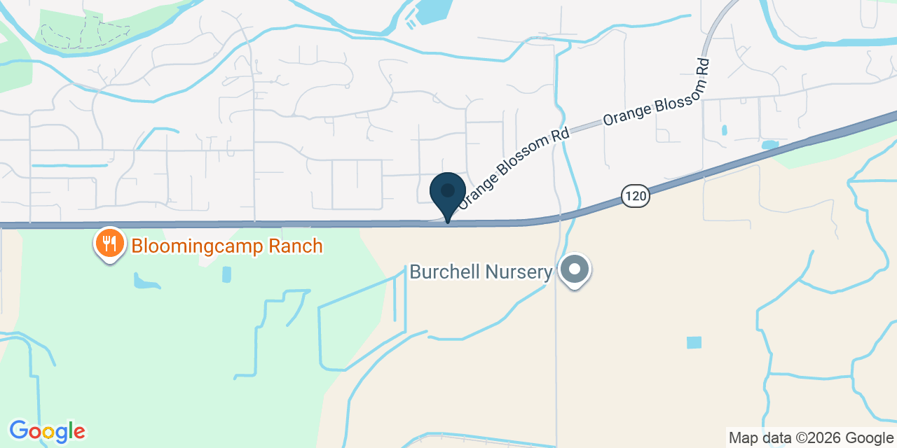 Map showing East Oakdale, Stanislaus County, CA