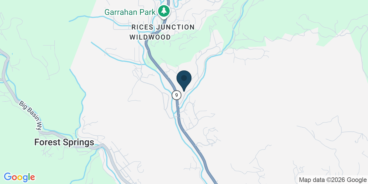 Map showing Boulder Creek, Santa Cruz County, CA