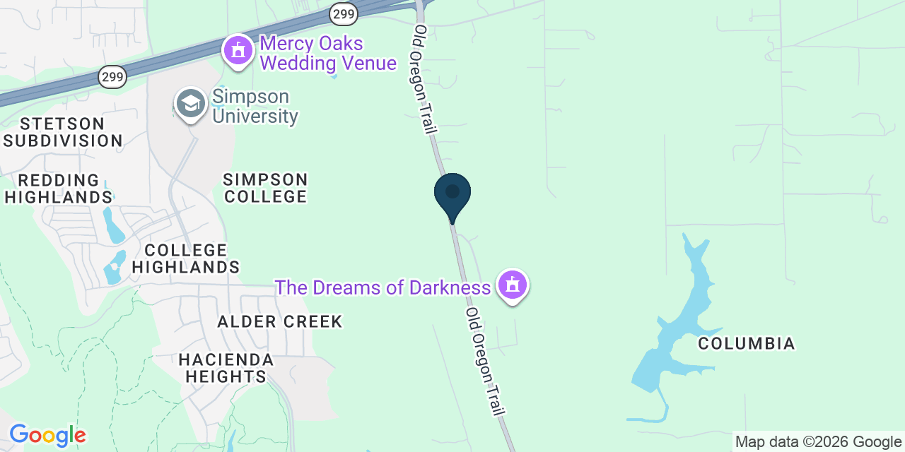 Map showing Shasta County, CA