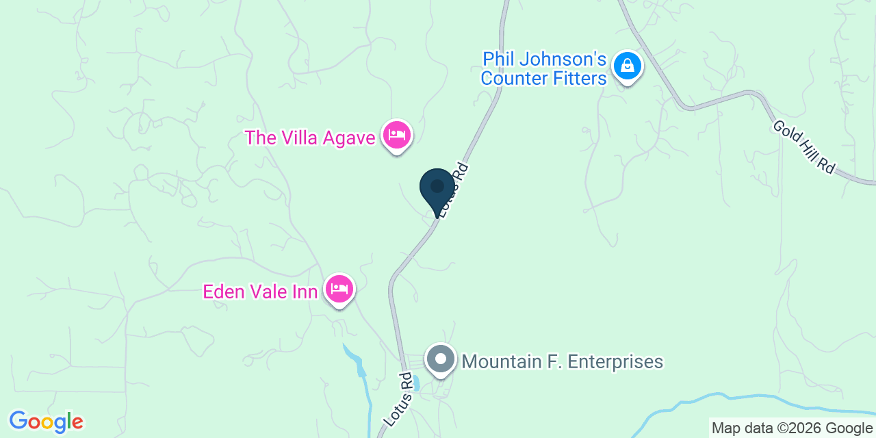 Map showing El Dorado County, CA