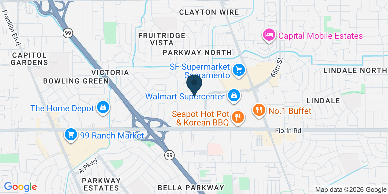 Map showing Sacramento, Sacramento County, CA