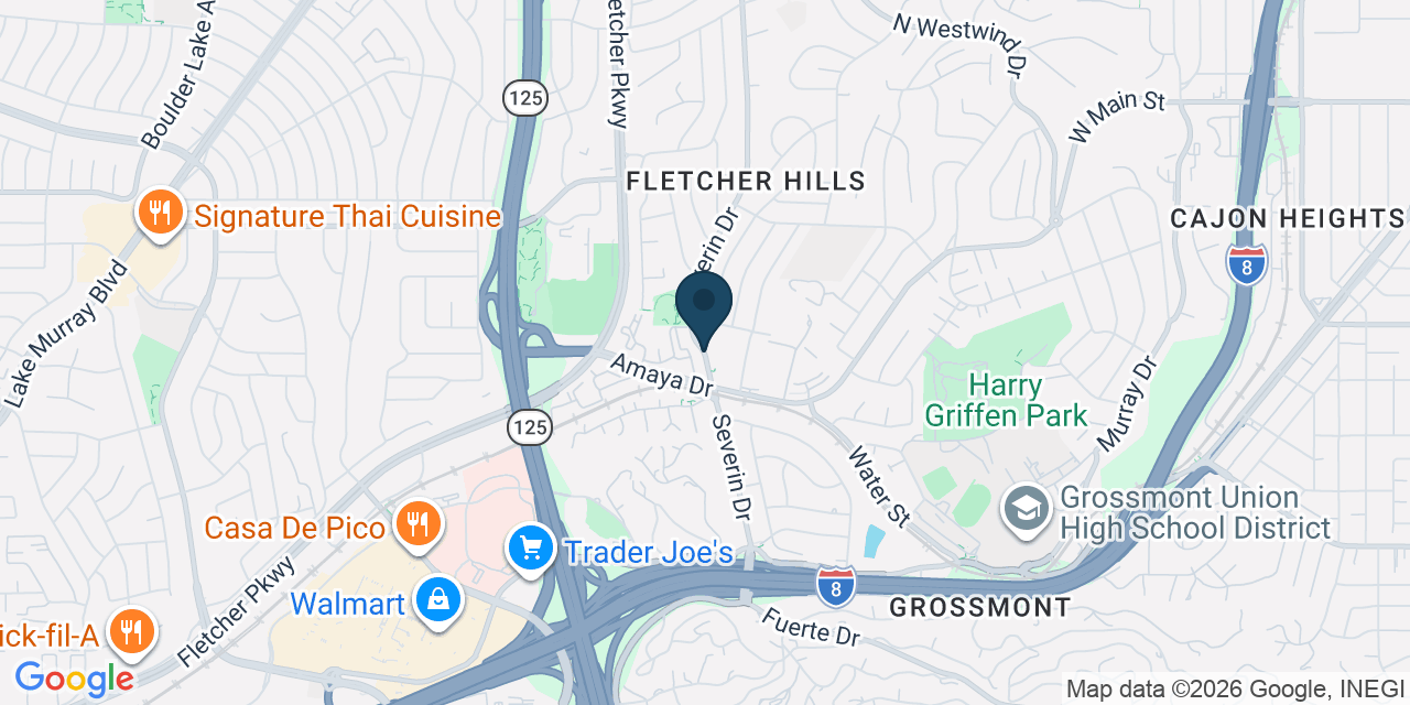 Map showing San Diego County, CA