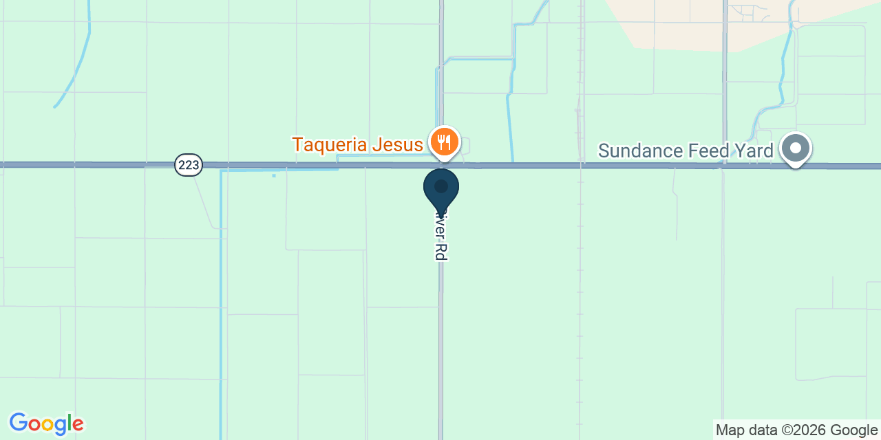 Map showing Kern County, CA