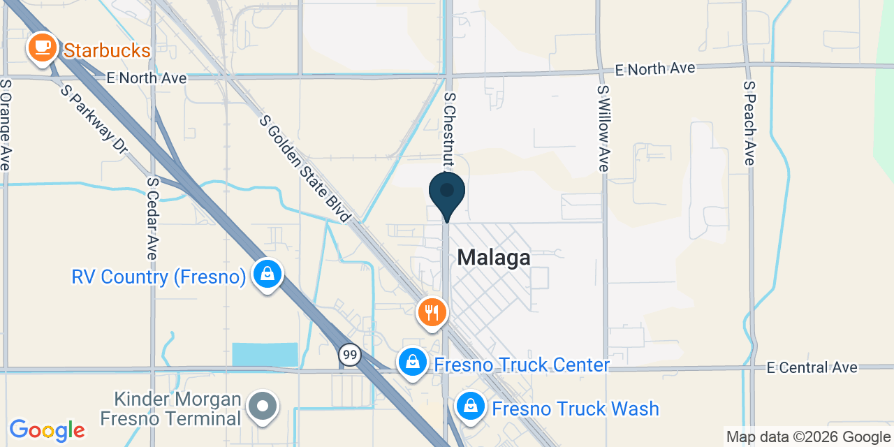Map showing Fresno County, CA