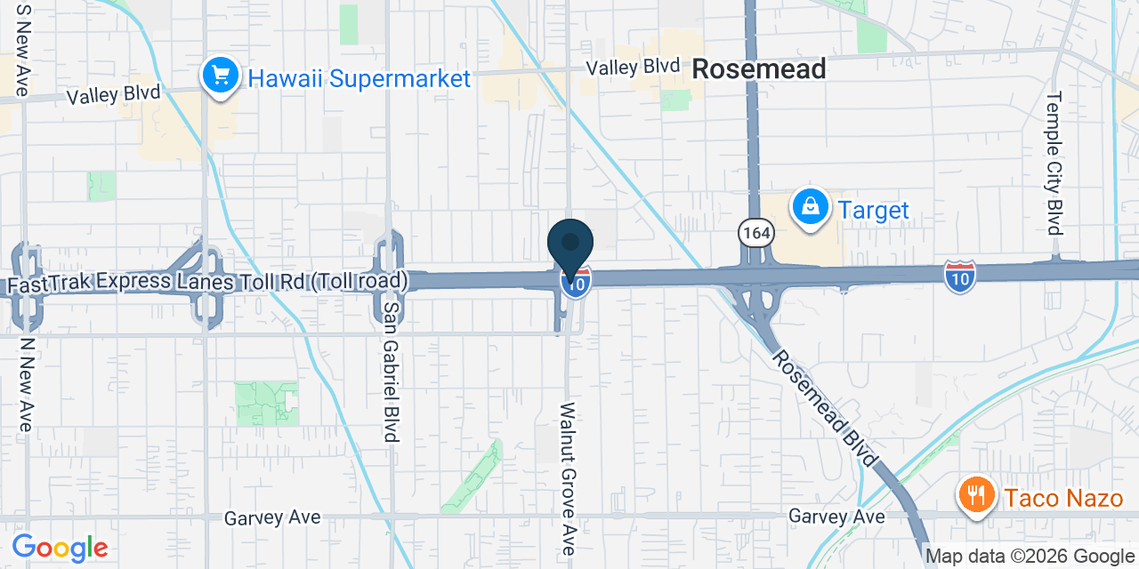 Map showing Los Angeles County, CA