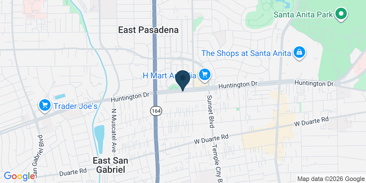 Map showing Los Angeles County, CA