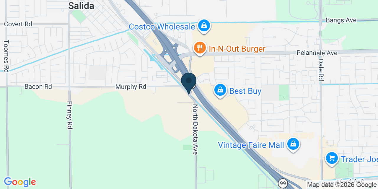 Map showing Stanislaus County, CA