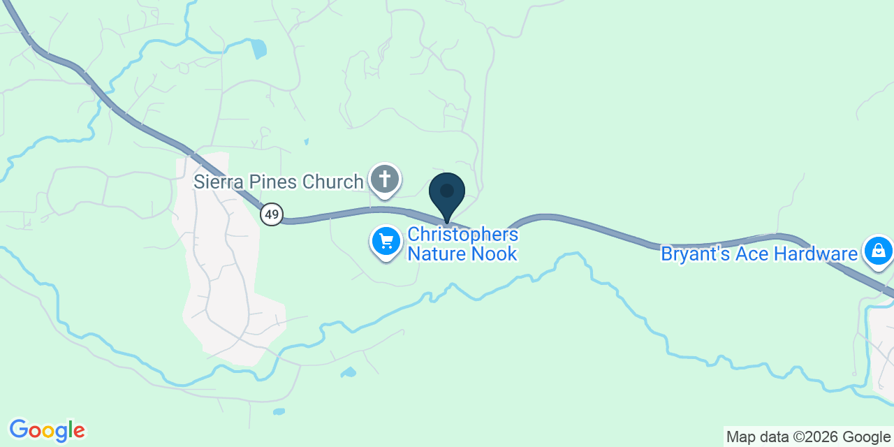 Map showing Ahwahnee, Madera County, CA