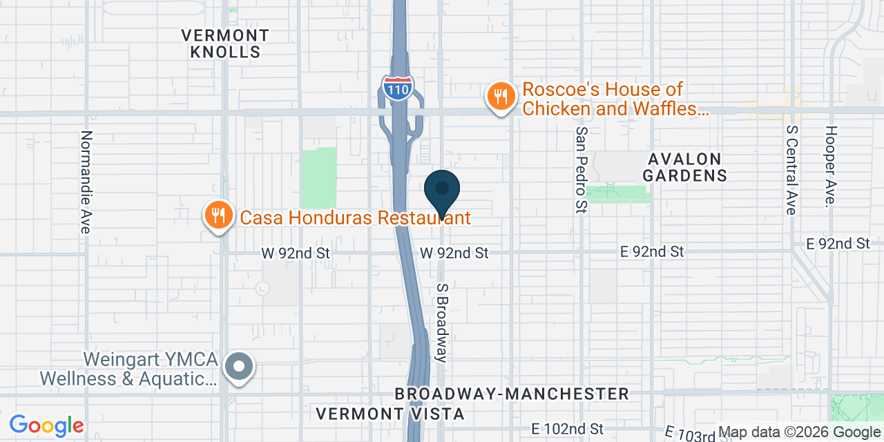 Map showing Los Angeles County, CA
