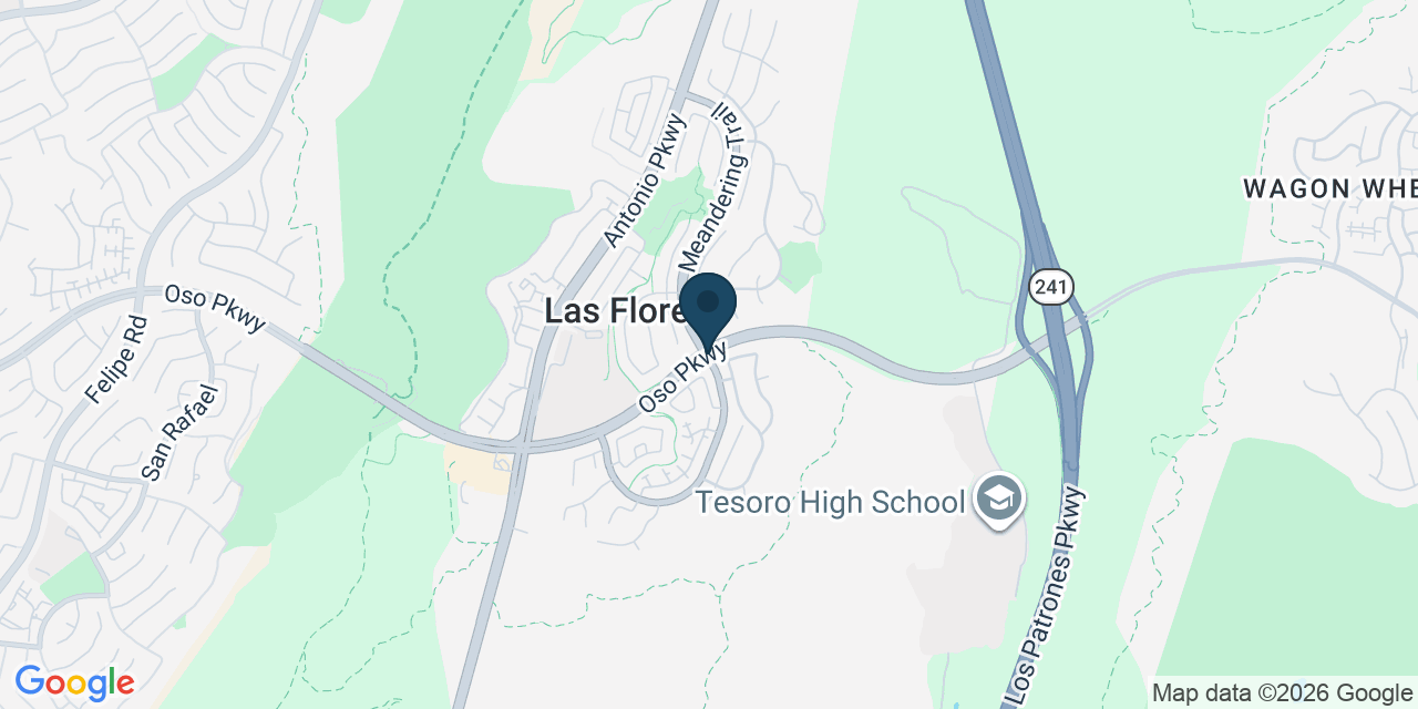Map showing Las Flores, Orange County, CA