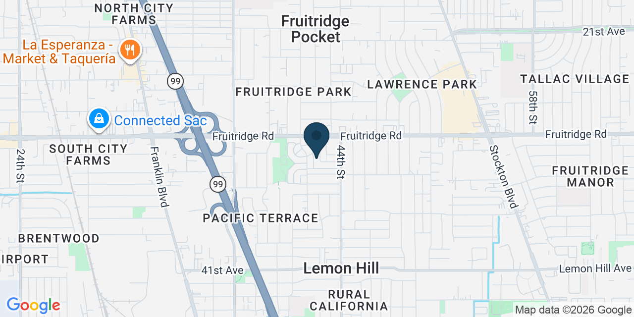 Map showing Sacramento, Sacramento County, CA
