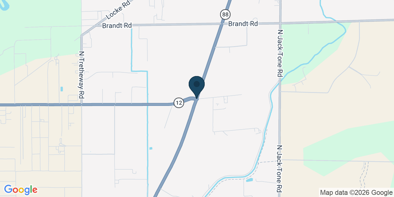 Map showing Lockeford, San Joaquin County, CA