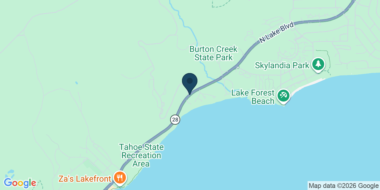 Map showing Placer County, CA