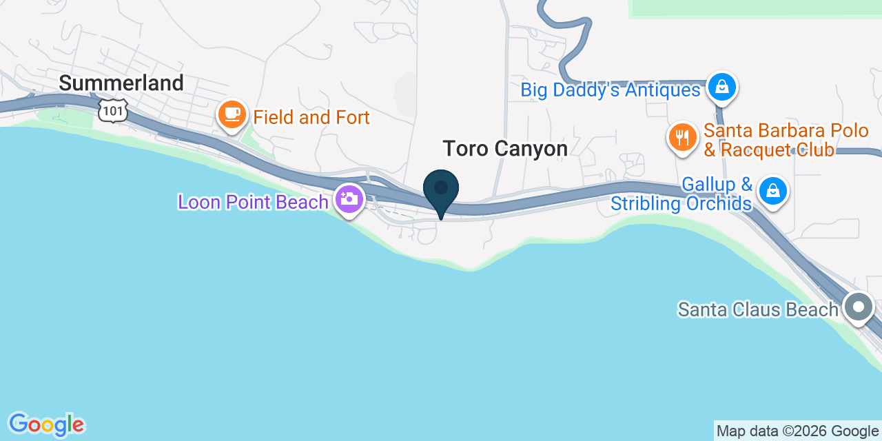 Map showing Carpinteria, Santa Barbara County, CA
