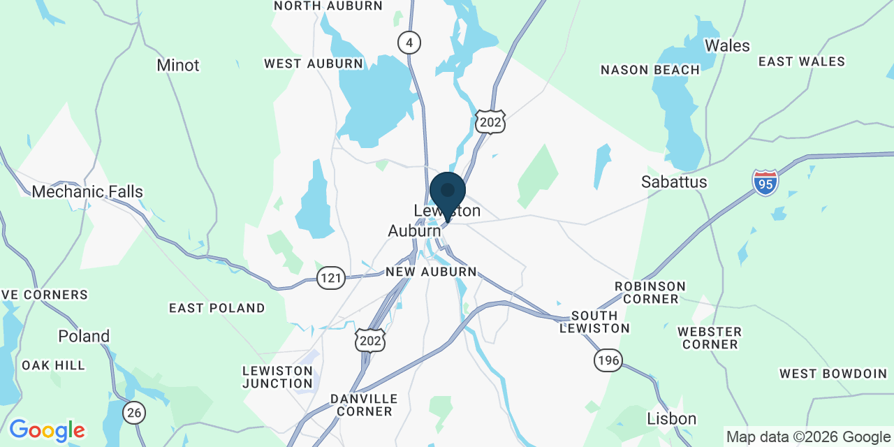 Map showing Lewiston, Androscoggin County, ME