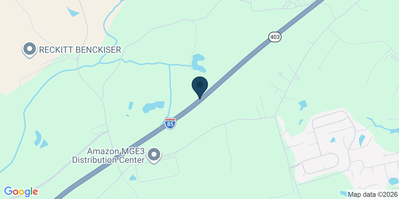 Map showing Jackson County, GA