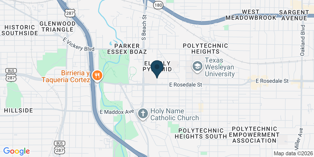 Map showing Arlington, Tarrant County, TX