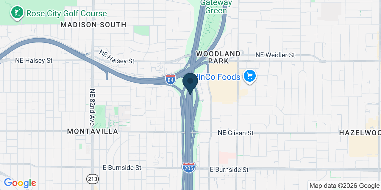 Map showing Portland, Multnomah County, OR