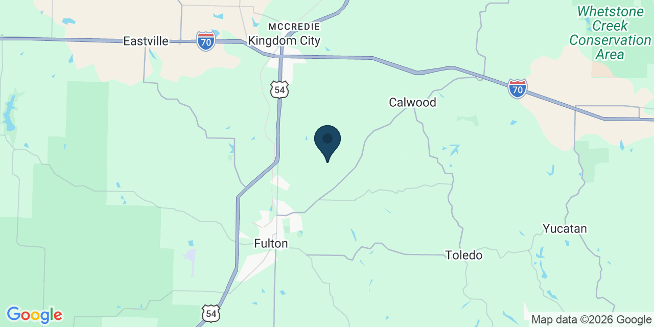 Map showing Eldon, Callaway County, MO