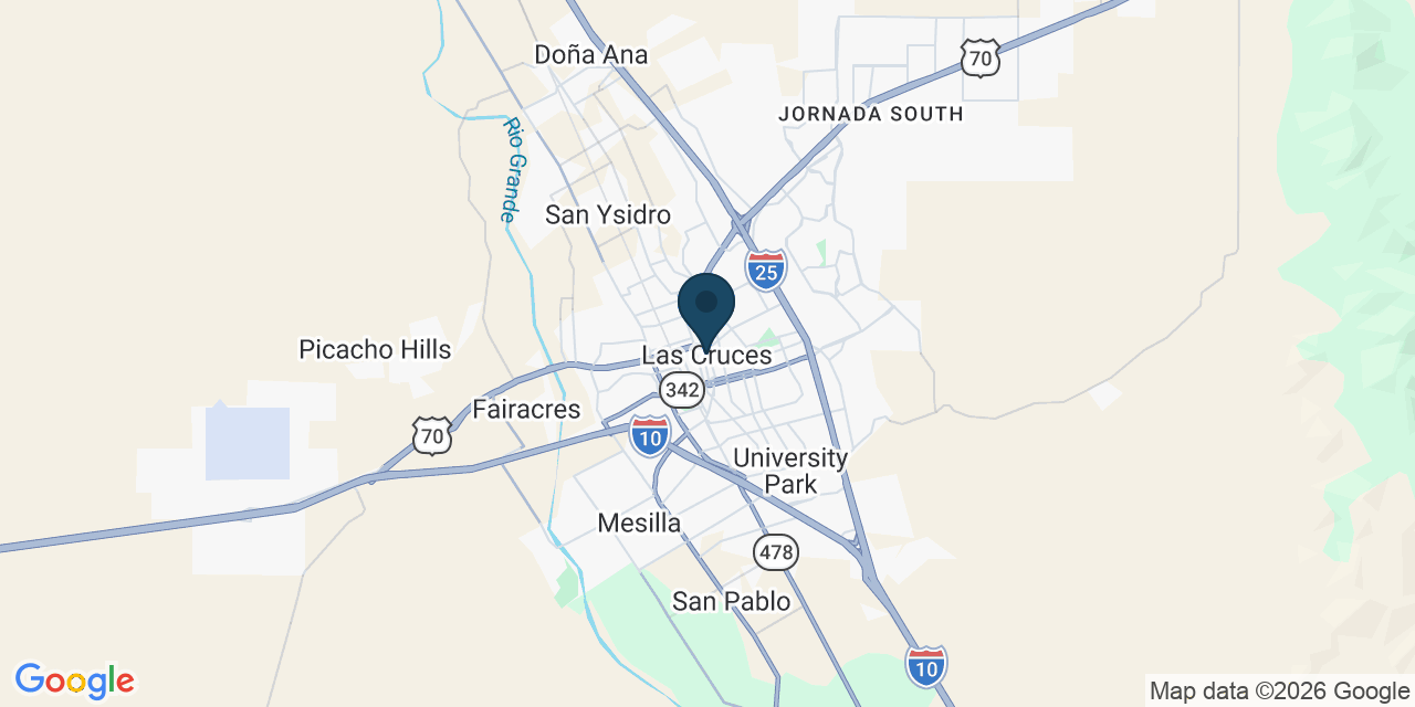 Map showing Las Cruces, Doña Ana County, NM