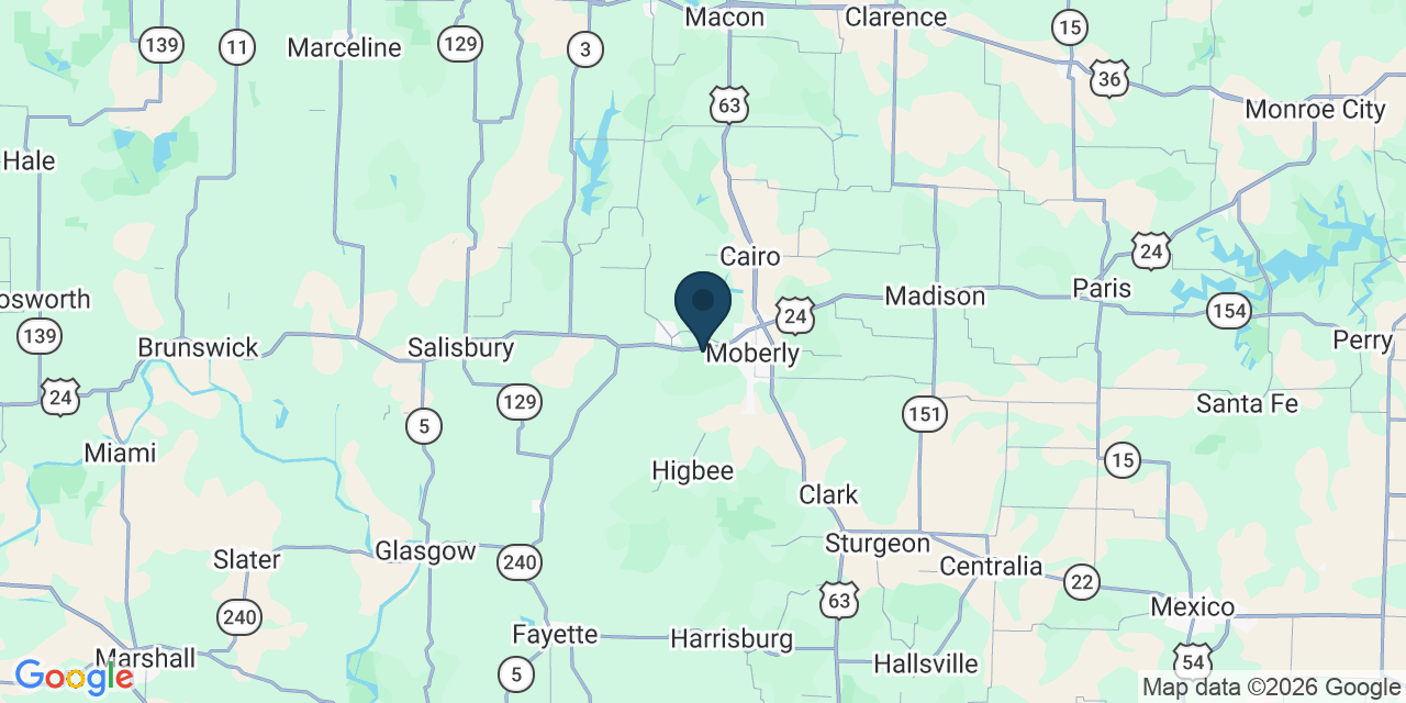 Map showing Randolph County, MO
