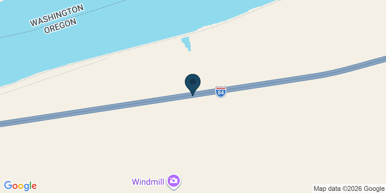 Map showing Gilliam County, OR
