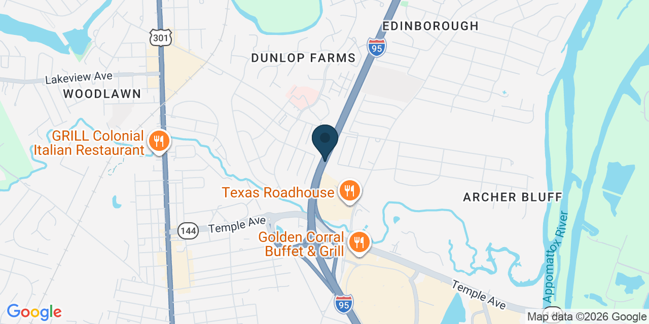 Map showing Colonial Heights, Colonial Heights County, VA