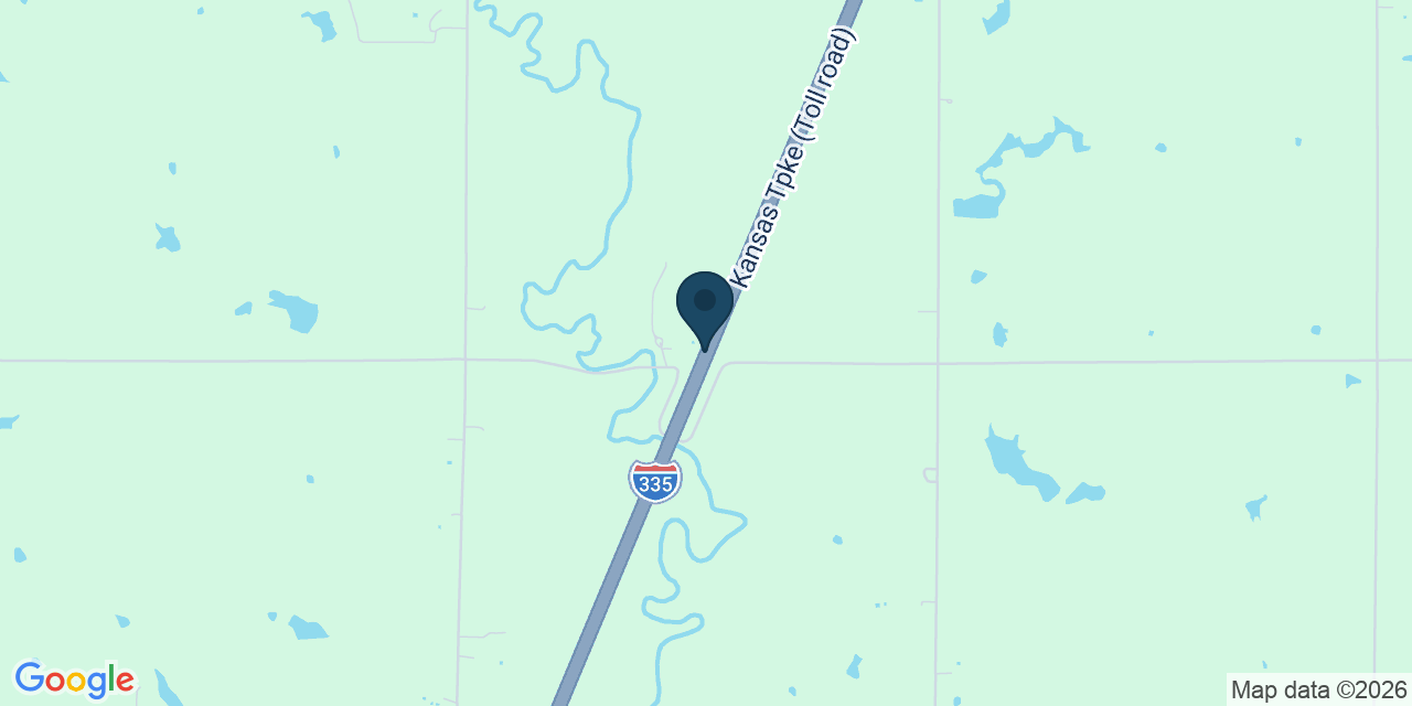 Map showing Emporia, Lyon County, KS