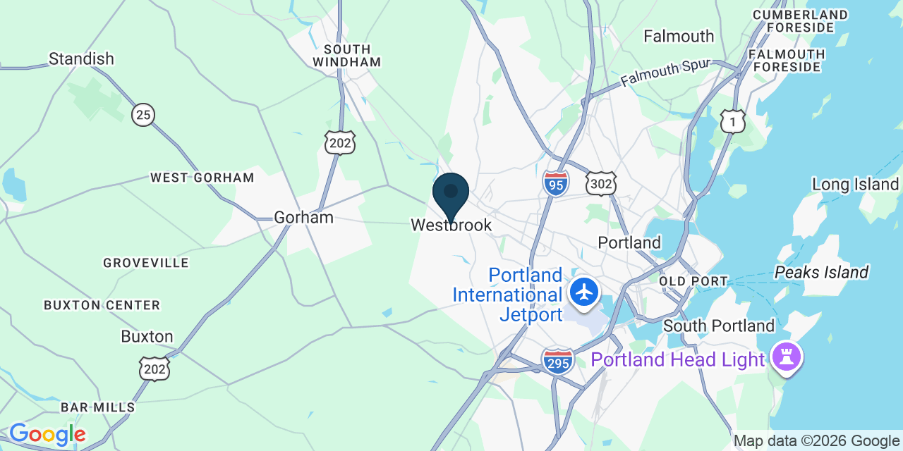 Map showing Westbrook, Cumberland County, ME