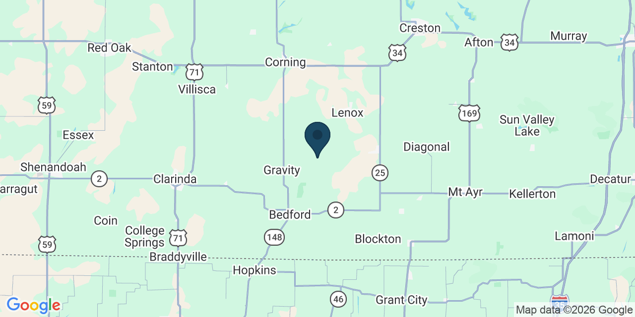 Map showing Taylor County, IA