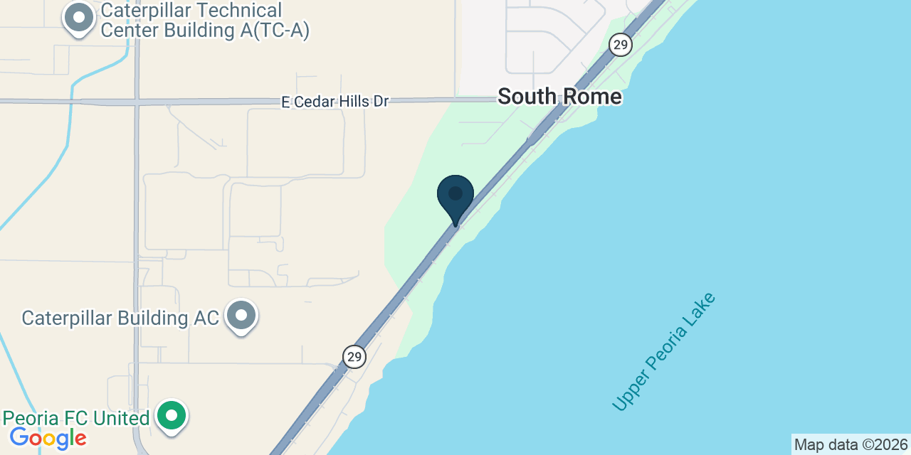 Map showing Rome, Peoria County, IL