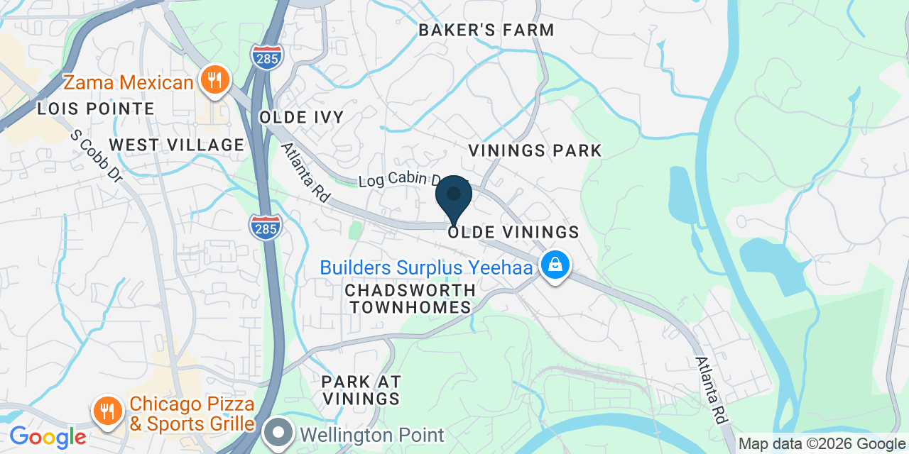 Map showing Smyrna, Cobb County, GA