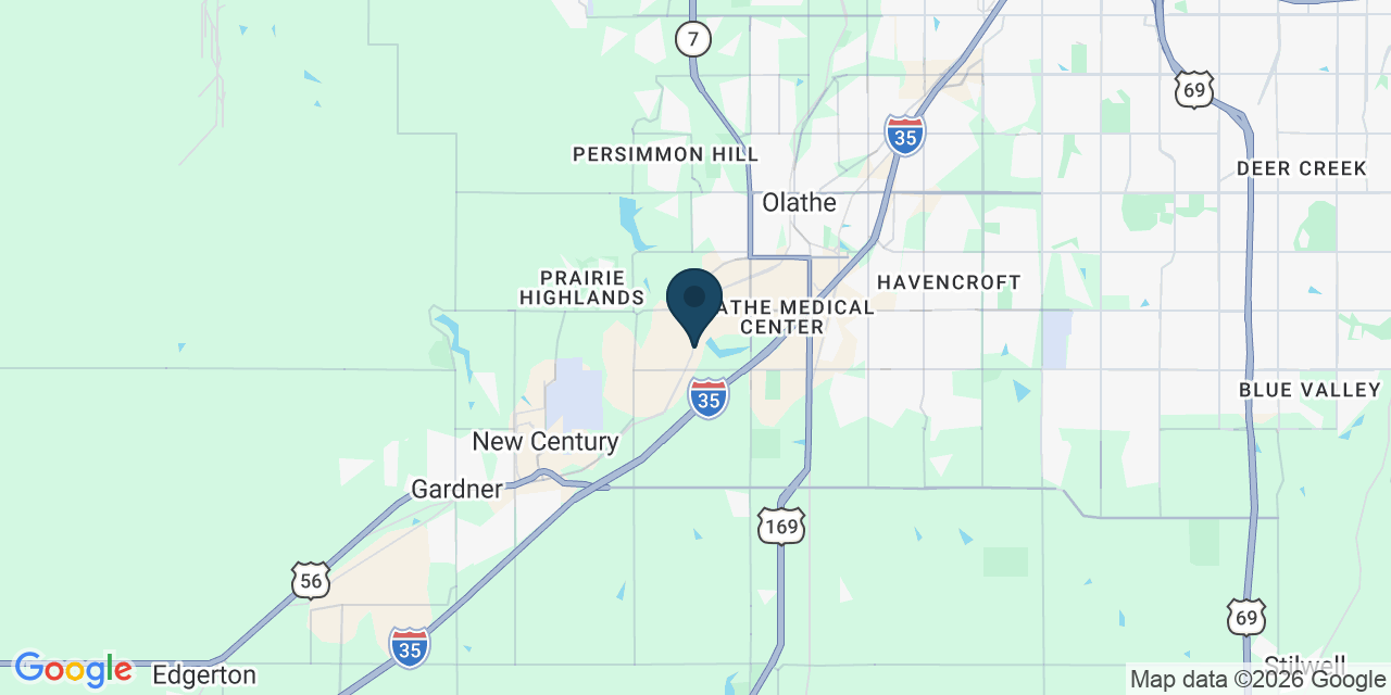 Map showing Eudora, Johnson County, KS