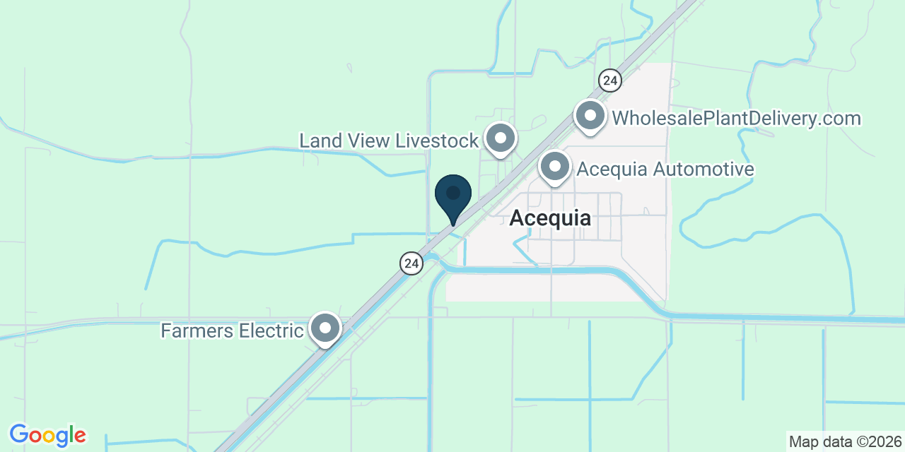 Map showing Rupert, Minidoka County, ID