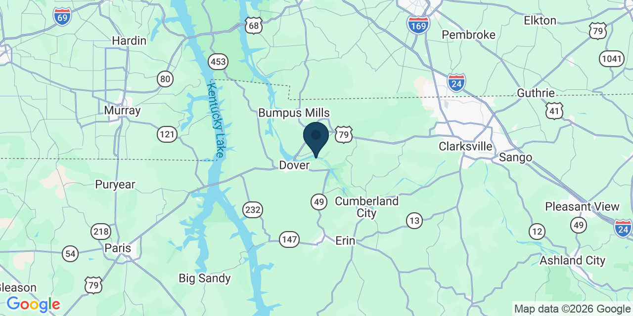 Map showing Stewart County, TN
