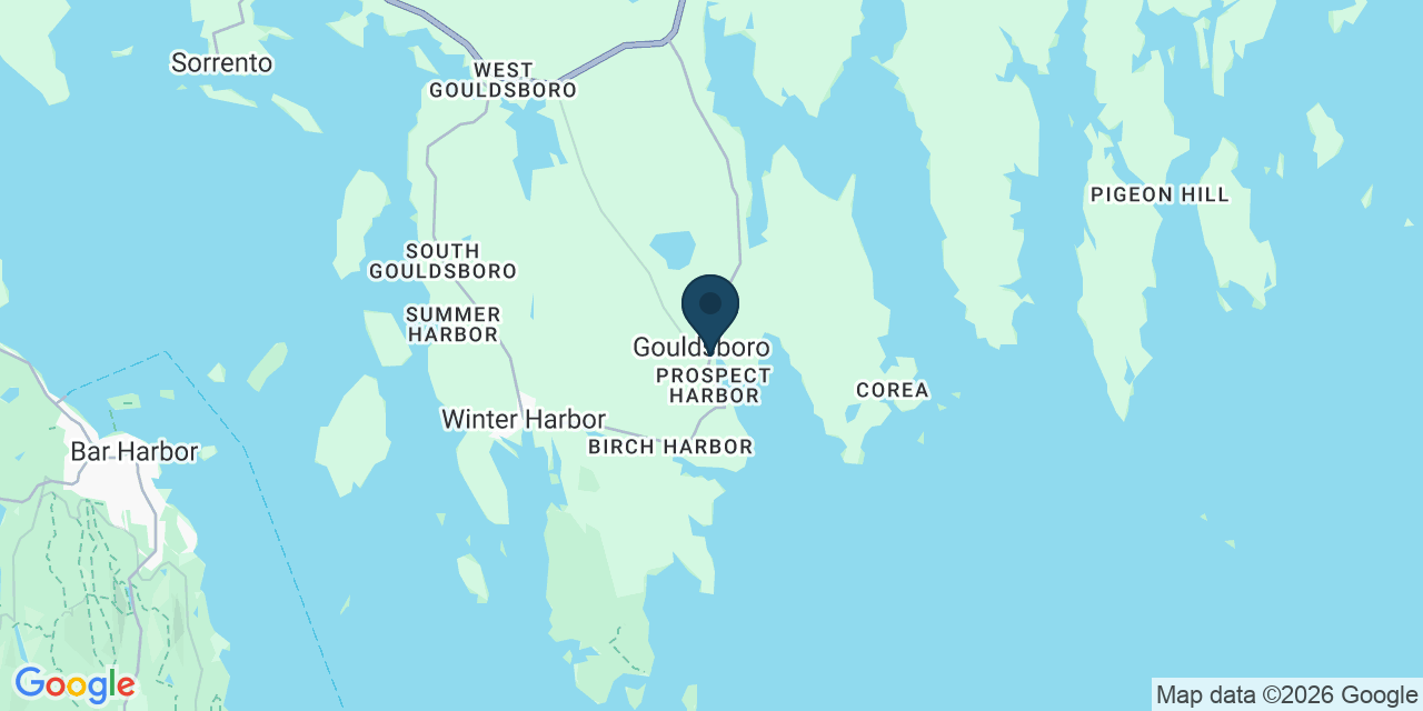 Map showing Gouldsboro, Hancock County, ME