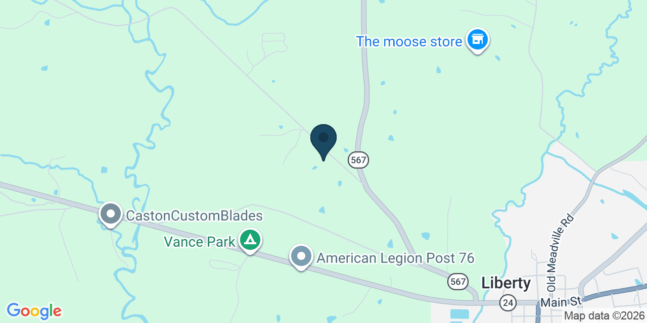 Map showing Amite County, MS