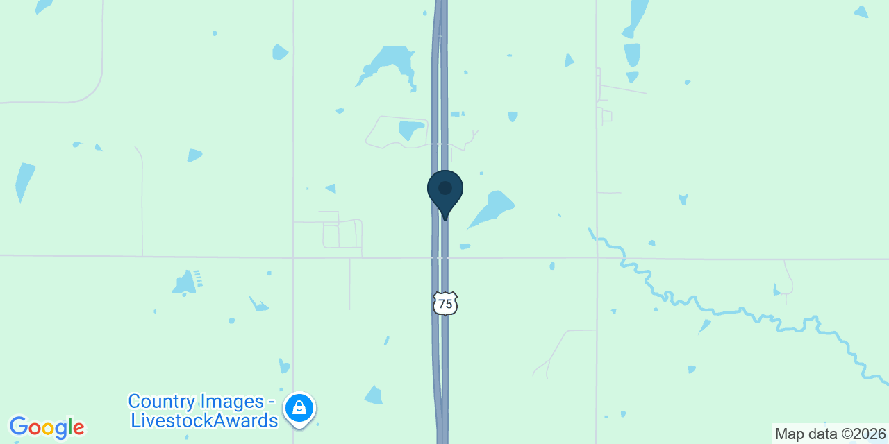 Map showing Hoyt, Jackson County, KS