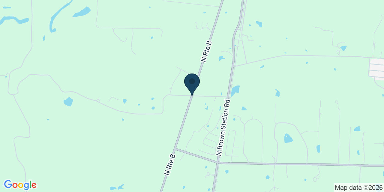 Map showing Columbia, Boone County, MO
