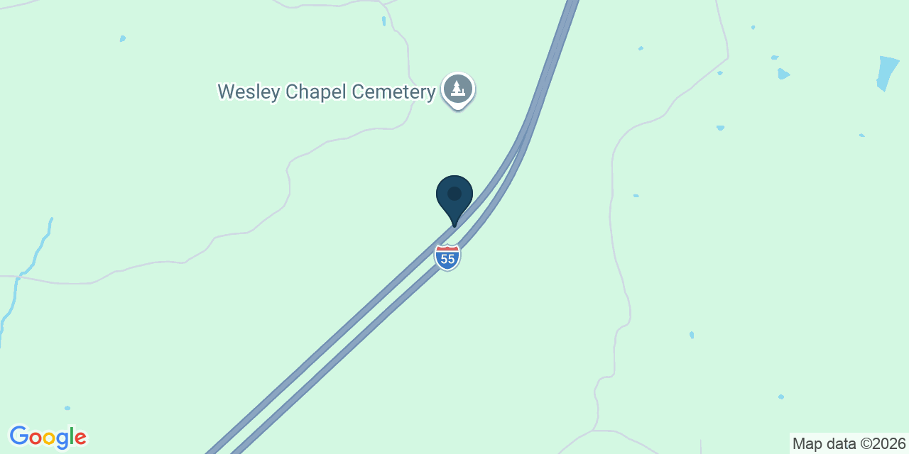 Map showing Holmes County, MS