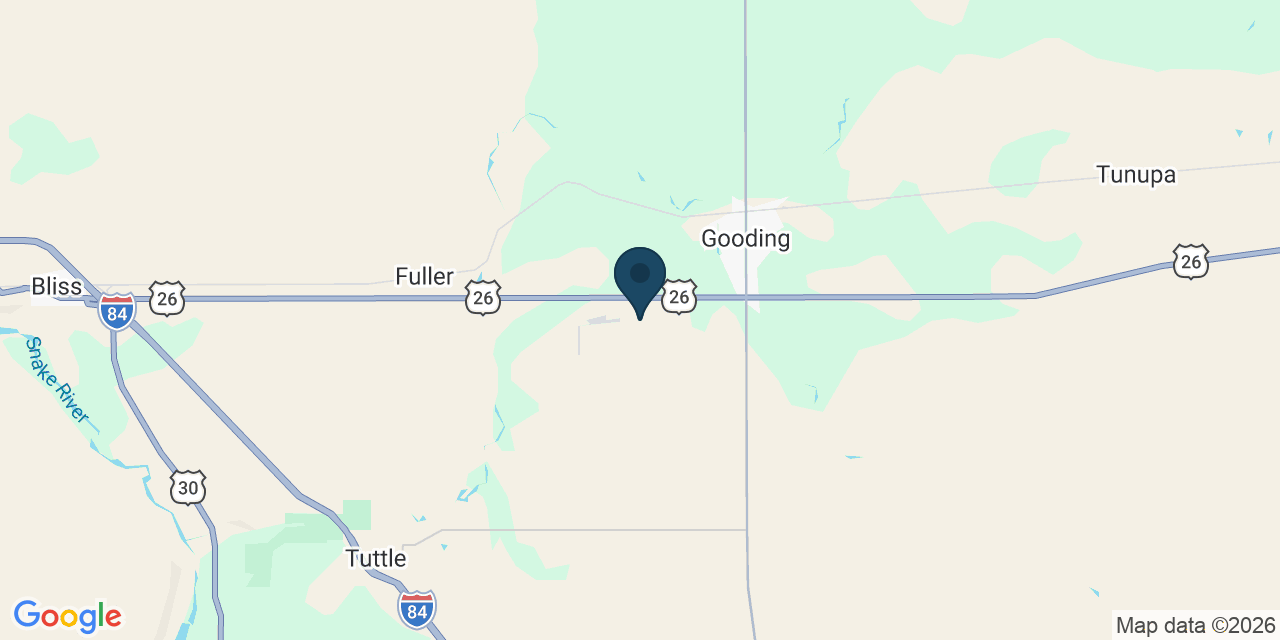 Map showing Jerome, Gooding County, ID