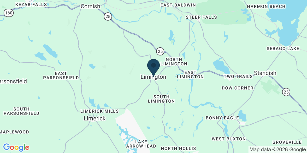 Map showing Limington, York County, ME