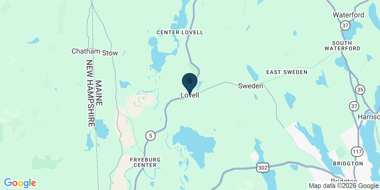 Map showing Lovell, Oxford County, ME