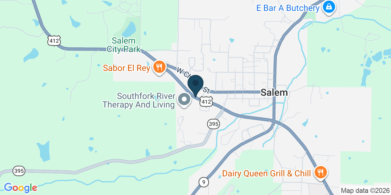 Map showing Gepp, Fulton County, AR