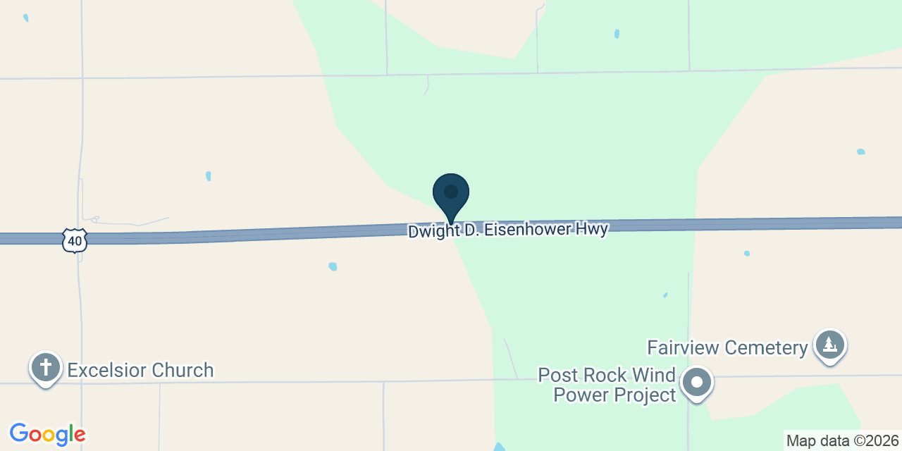 Map showing Lawrence, Douglas County, KS