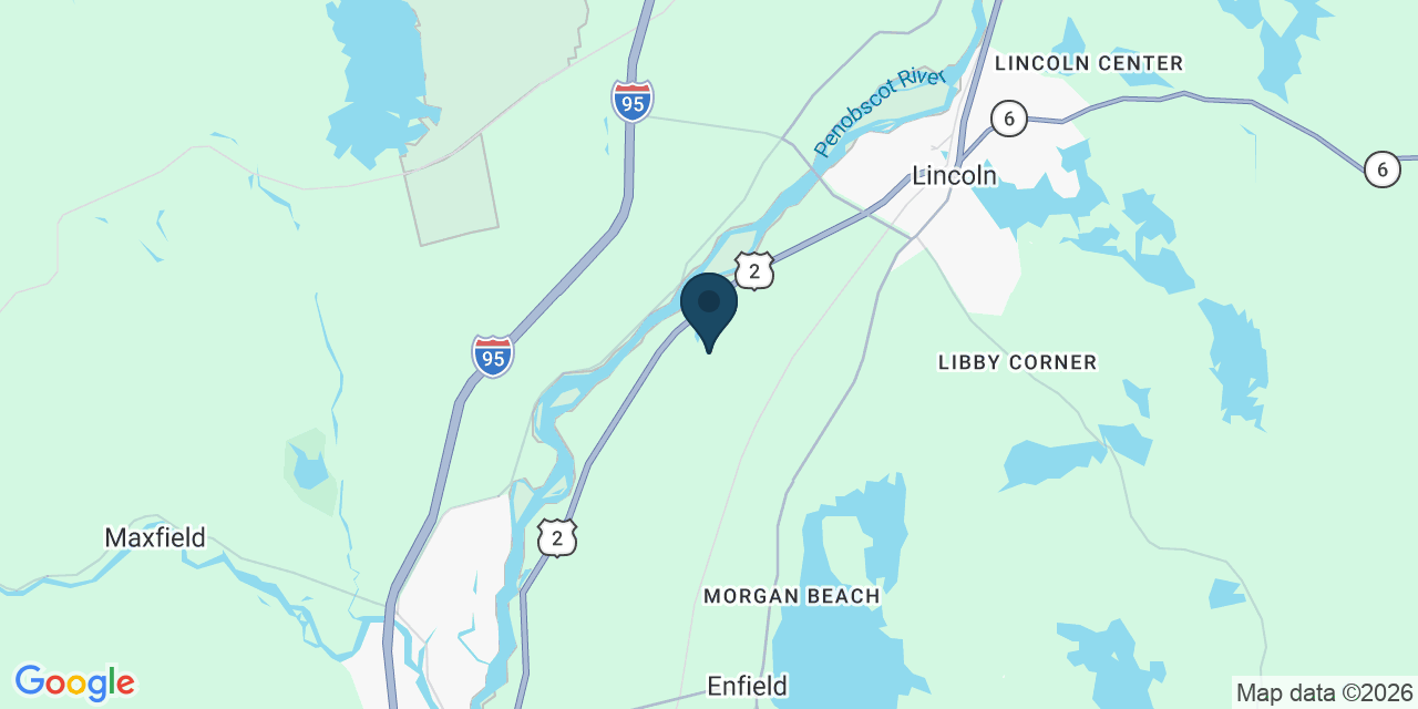 Map showing Pittsfield, Penobscot County, ME