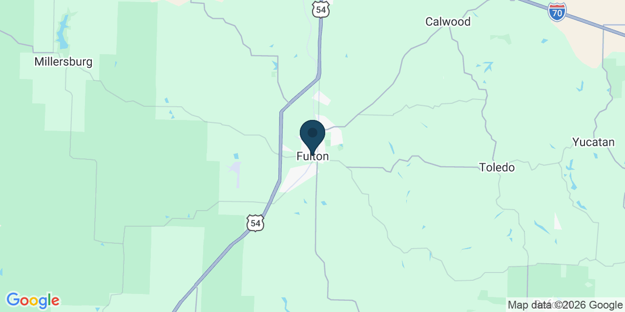 Map showing Fulton, Callaway County, MO